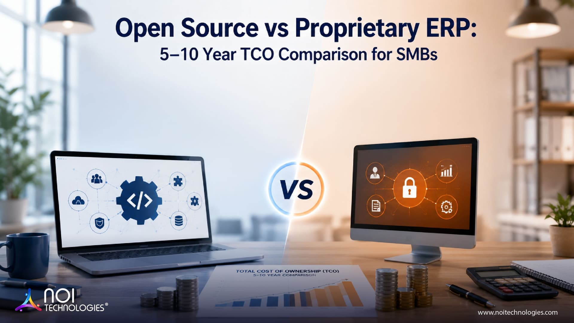 Open Source vs Proprietary ERP: 10-Year TCO Comparison for SMBs