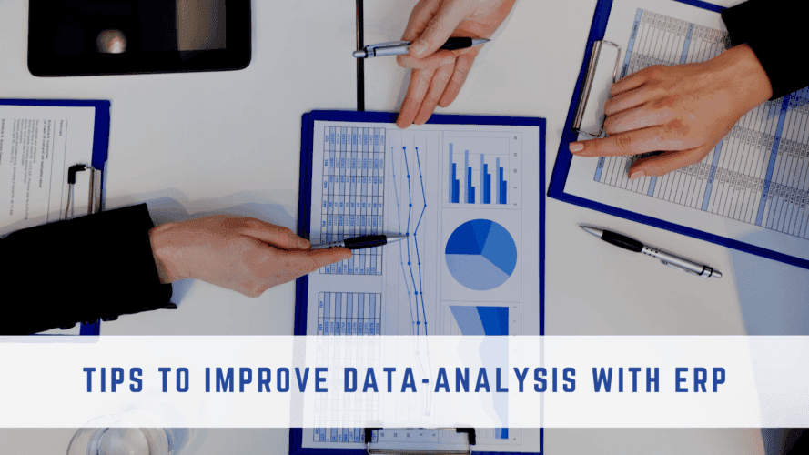 ERP data analysis dashboard for business reporting