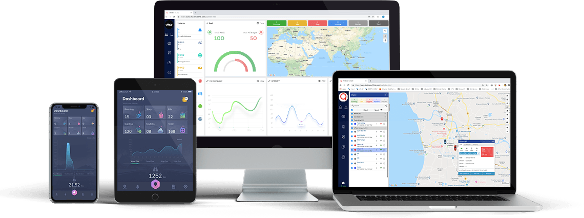 ERP Dashboard on Mobile and Desktop